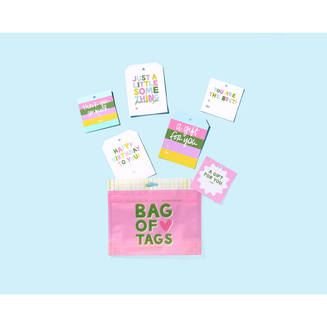 24 Assorted Gift Tags  w/ Resealable Bag