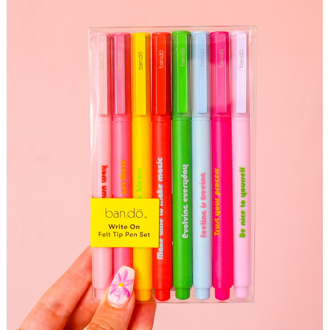 Write On Felt Tip Pen Set - Assorted