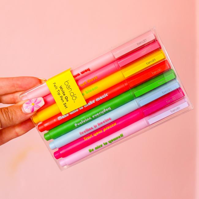 Write On Felt Tip Pen Set - Assorted