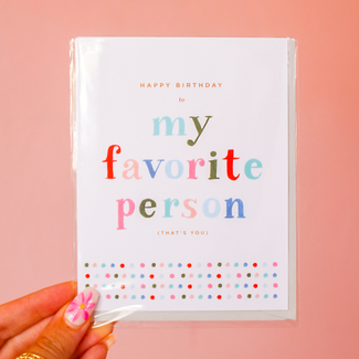 2021 Co. My Favorite Person Birthday Card