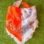 Colorblocked Gameday Bandana w/ Eyelet- Orange & White