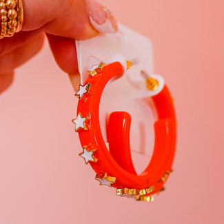 Gameday Hoop - Orange with White Star