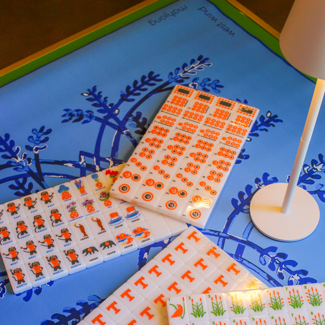 Mahjong Tile Mat - Sky Blue
