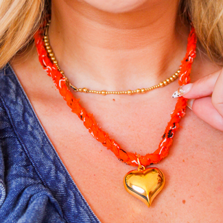 Jenny Baker Designs Gameday Love Bandana Necklace