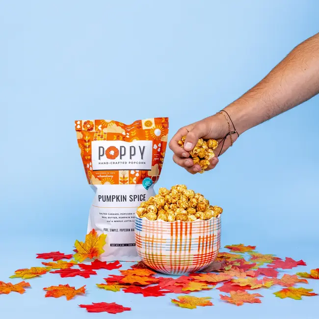 Pumpkin Spice Popcorn Market Bag