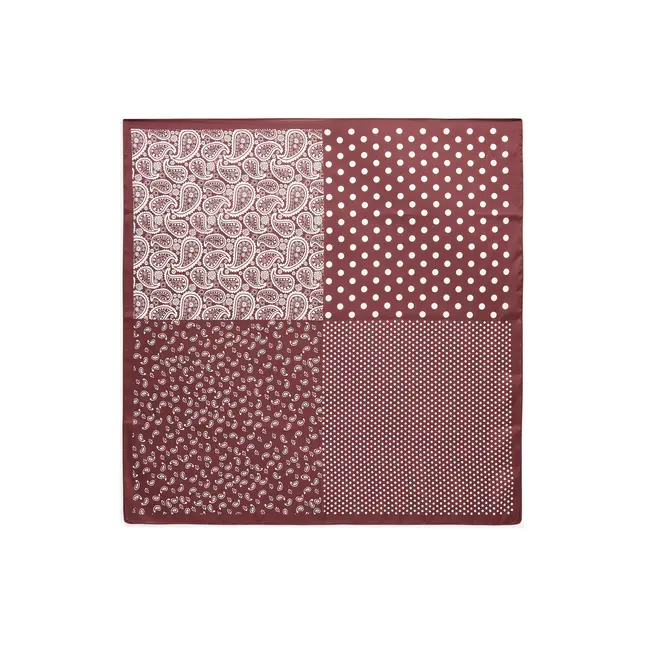 Paisley 4-in-1 Square Scarf in Brown