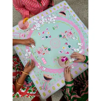 Rebecca Illustrated Girly Bar Cart-Mahjong Mat