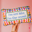 I'm The Reveal Needlepoint Pillow