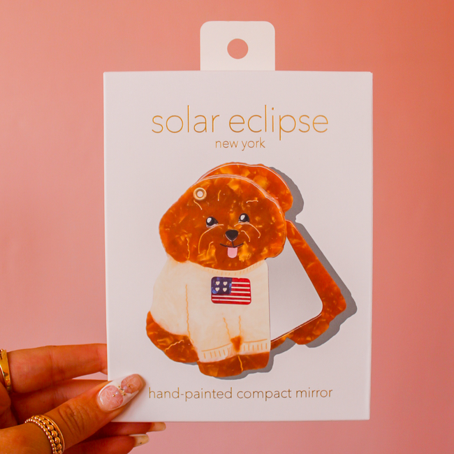 Americana Puppy Compact Mirror