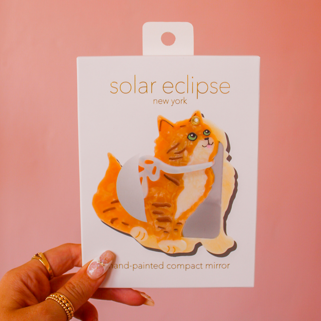 Vintage Kitten Compact Mirror