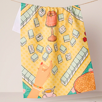 Geometry Lucky Hand Geometry Tea Towel