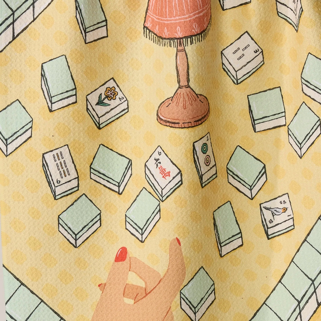 Lucky Hand Geometry Tea Towel