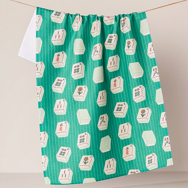 Geometry Tile Flow Tea Towel