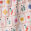 Tile Toss Geometry Tea Towel