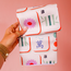 Tile Toss Geometry Tea Towel