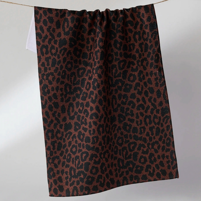 Geometry Midnight Safari Tea Towel