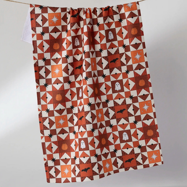 Quilt Work Geometry Tea Towel