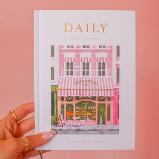 All The Way To Says Daily Bakery - Hardcover Notebook