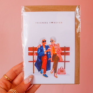 All The Way To Says Friends Forever Card