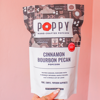 Poppy Popcorn Cinnamon Bourbon Pecan Popcorn Market Bag
