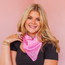 Paisley Square Scarf in Pink