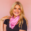 Paisley Square Scarf in Pink