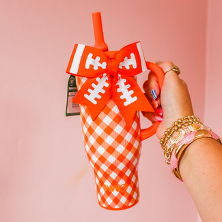 Swig 30oz Mega Mug - Gameday Gingham Orange