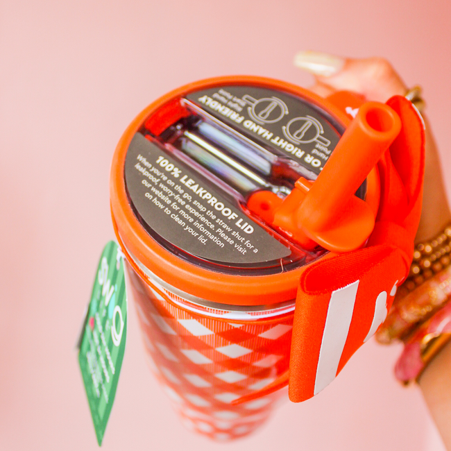 30oz Mega Mug - Gameday Gingham Orange