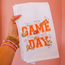 Orange Game Day Icons Kitchen Towel
