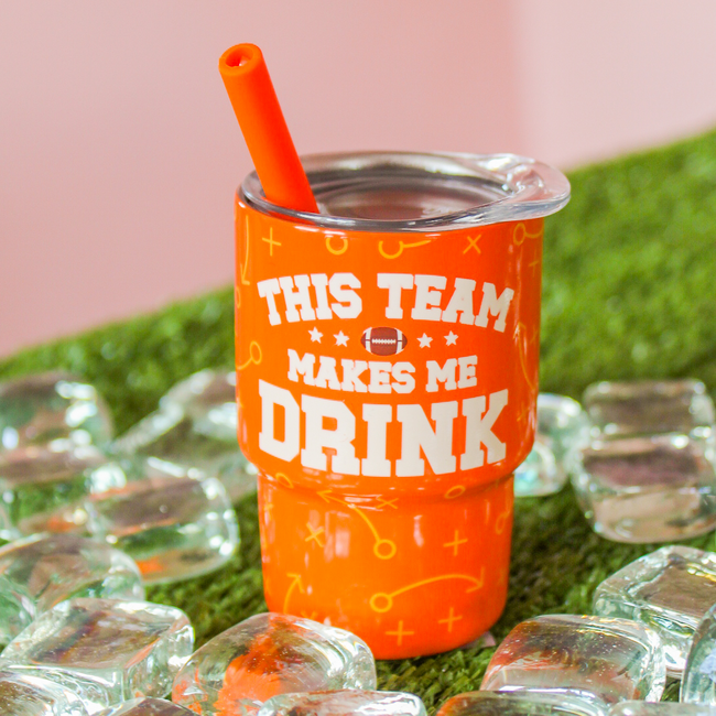 This Team Makes Me Drink Swig Shot 2oz (Orange)