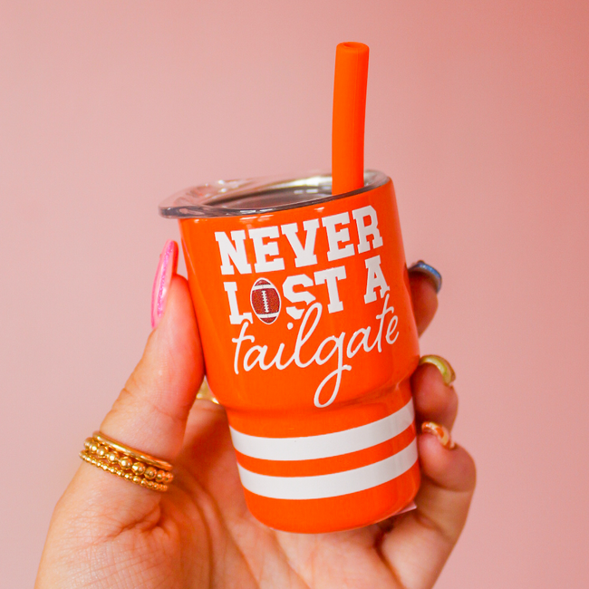 Never Lost A Tailgate Swig Shot 2oz (Orange)