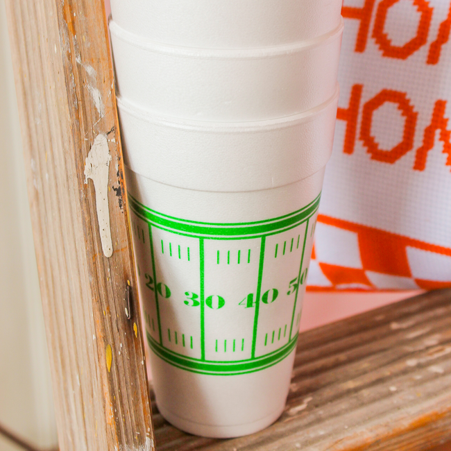 Football Field Styrofoam Cup