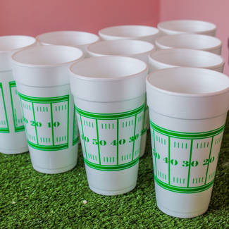 Rosanne Beck Collections Football Field Styrofoam Cup