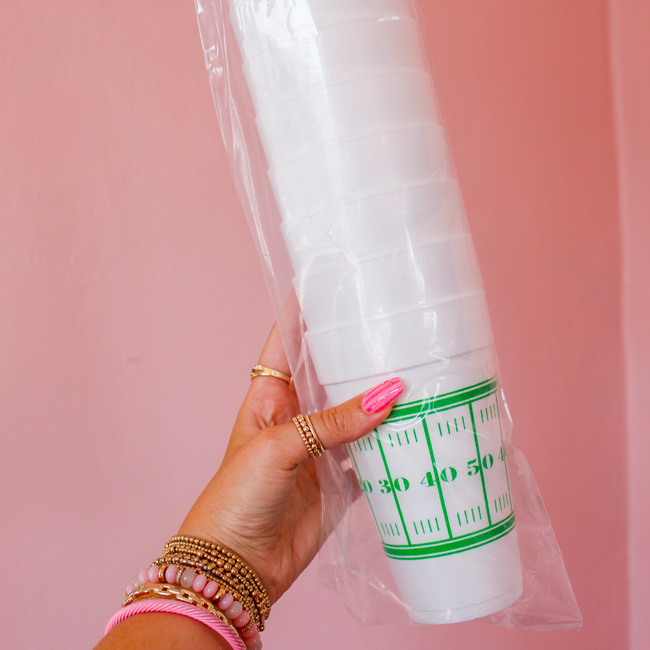 Football Field Styrofoam Cup