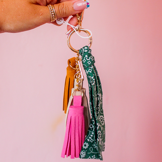 Shiraleah Paisley Bag Charm Green