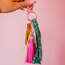 Paisley Bag Charm Green