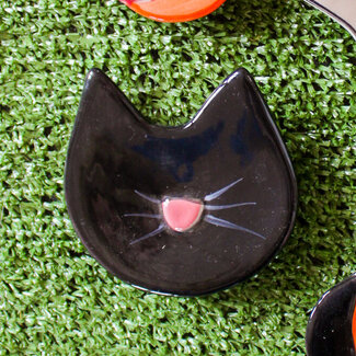 Creative Coop Cat Halloween Icon Shaped Dish