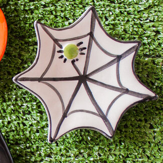 Creative Coop Spider Halloween Icon Shaped Dish