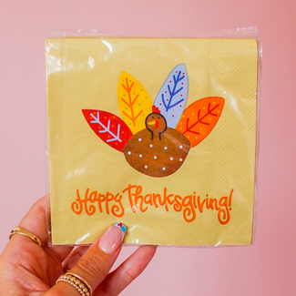 Happy Everthing Happy Everything! Cocktail Napkins Turkey