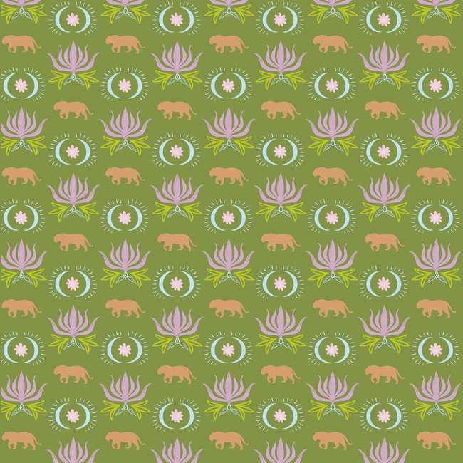 Moon Tiger Double-Sided Mahjong Mat