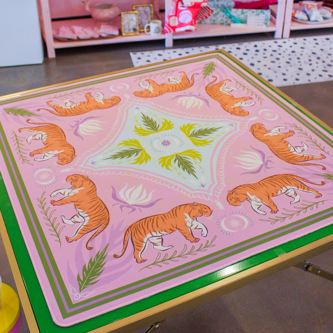 Moon Tiger Double-Sided Mahjong Mat