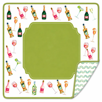 Keva Cocktails Double-Sided Mahjong Mat