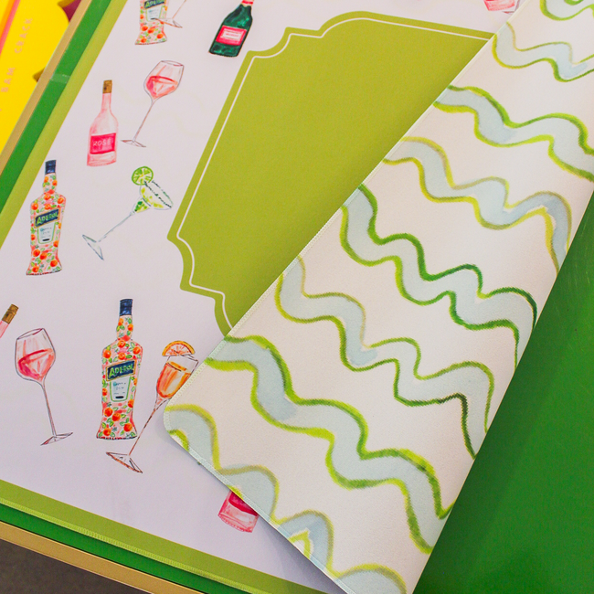 Cocktails Double-Sided Mahjong Mat