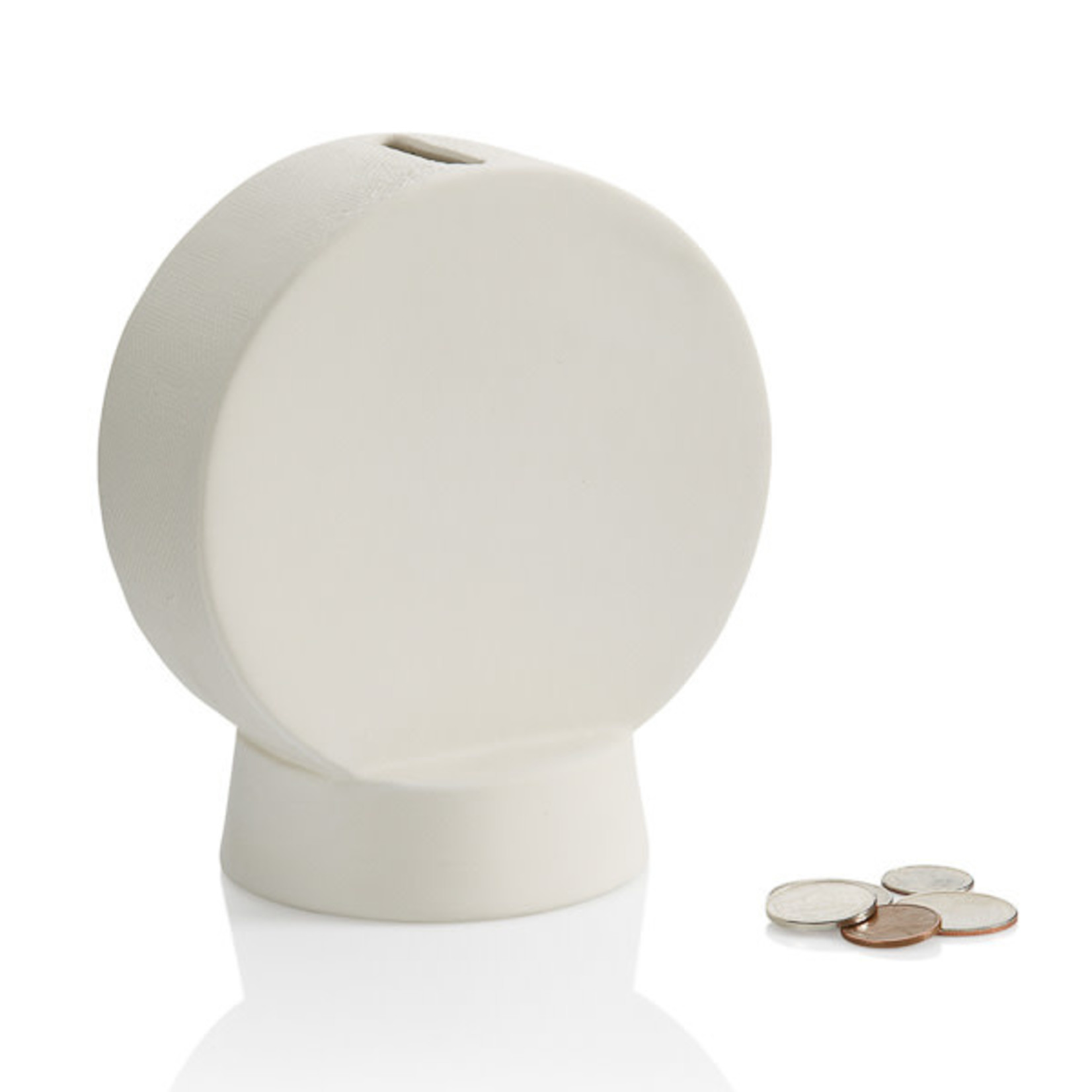 Hockey Puck/Round Bank  - 5.5H x 4.75W