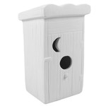 Bird Outhouse Feeder - 7" H x 3¾" W x 4" D