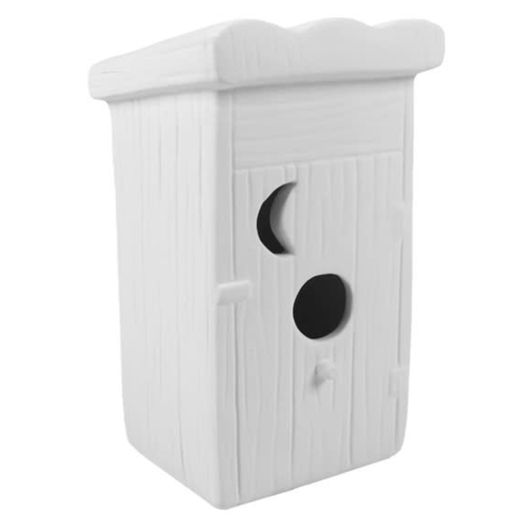Bird Outhouse Feeder - 7" H x 3¾" W x 4" D