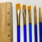 Paint Brush Set of 5 - Square (for Purchase)