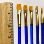 Square Paint Brush Set of 5 - (Purchase only)