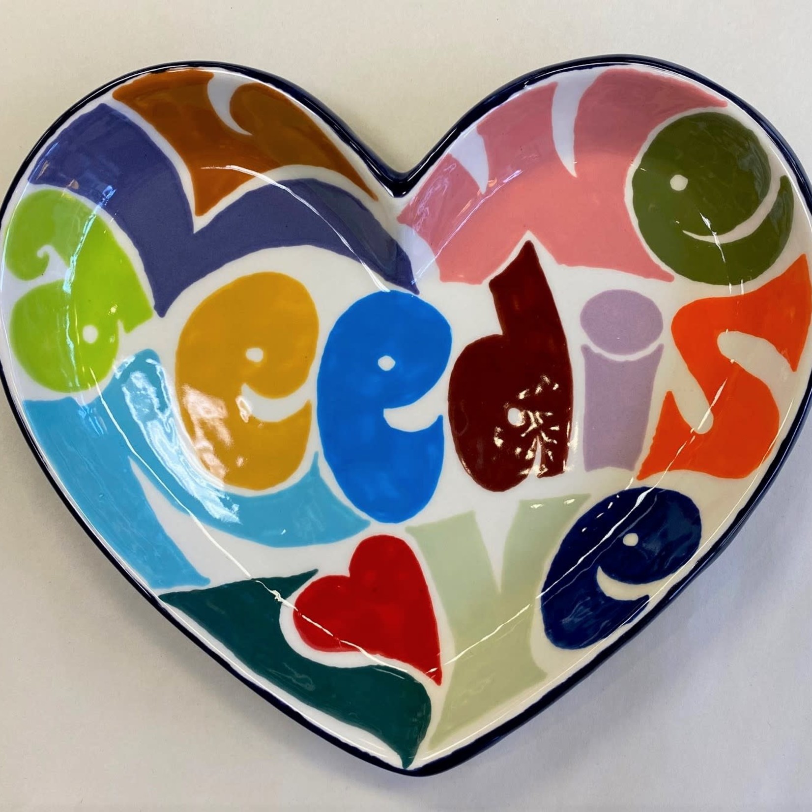 Heart Plate - Large (10.25" L x 9" W x 1.25"H)
