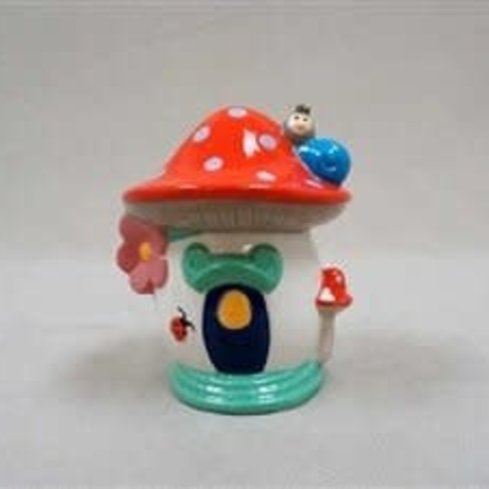 Fairy House Bank - 5-1/4" x 4-1/2" x 6-1/2"